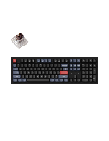 Геймърска механична клавиатура Keychron K10 Pro QMK Hot-Swappable Full-Size K Pro Brown Switch White LED - K10P-G3