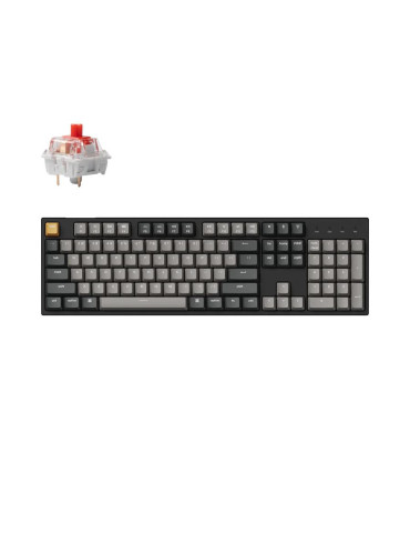 Геймърска механична клавиатура Keychron C2 Pro QMK/VIA Full-Size Hot-Swappable Keychron K Pro Red Switch RGB Backlight - C2P-M1