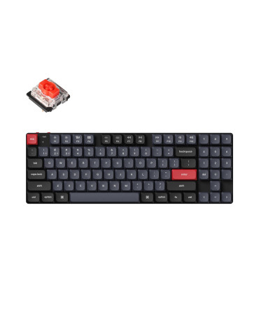 Геймърска механична клавиатура Keychron K13 Pro TKL Low Profile Gatheron Red Switch - RGB Backlight, Aluminium Frame - K13P-H1