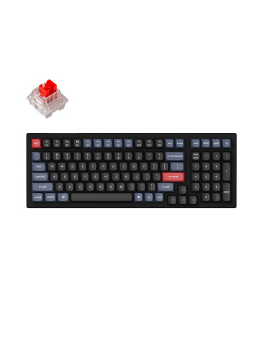 Геймърска механична клавиатура Keychron K4 Pro Hot-Swappable Full-Size K Pro Red Switch White LED - K4P-G1