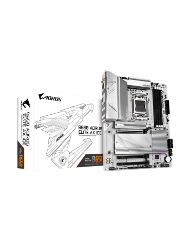 Дънна платка Gigabyte B650 AORUS ELITE AX ICE, AM5, WiFi 6E, DDR5