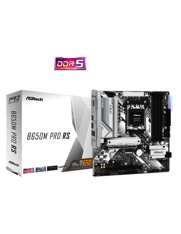 Дънна платка AsRock B650M PRO RS, AM5, 4xDDR5