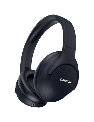 Bluetooth слушалки Canyon OnRiff 10, with Active Noise Cancellation function, BT V5.3 AC7006, battery 300mAh, Type-C charging plug, Black  - CNS-CBTHS10BK