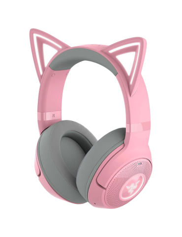 Bluetooth геймърски слушалки Kraken Kitty BT V2 - Quartz Ed. Pink, Up to 40-hour Battery Life with Type C Charging - RZ04-04860100-R3M1