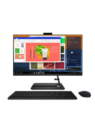 All in One компютър Lenovo IdeaCentre AIO 3 27ALC6, AMD Ryzen 7 7730U, 27" Full HD IPS AG, 16GB DDR4, 512GB SSD NVMe, 2x USB 3.2 Gen 1, HDMI, Free DOS - F0FY00G9RI