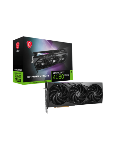 Видео карта MSI GeForce RTX 4080 SUPER 16G GAMING X SLIM, 16GB GDDR6X, 256-bit