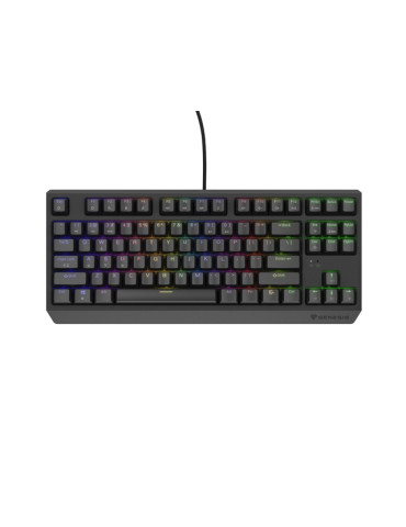 Механична геймърска клавиатура Genesis Thor 230 TKL US RGB Mechanical Outemu Red Black Hot Swap - NKG-2077