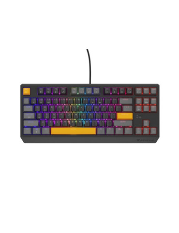 Механична геймърска клавиатура Genesis Thor 230 TKL Anchor Gray Positive US RGB Mechanical Outemu Red - NKG-2081