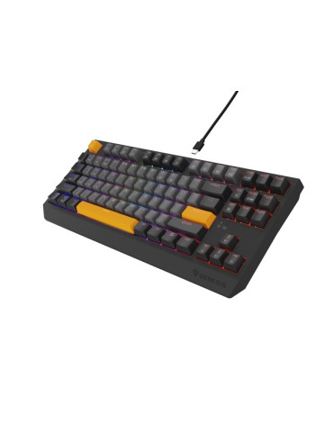 Механична геймърска клавиатура Genesis Thor 230 TKL Naval Blue Positive US Black RGB Mechanical Outemu Panda - NKG-2163