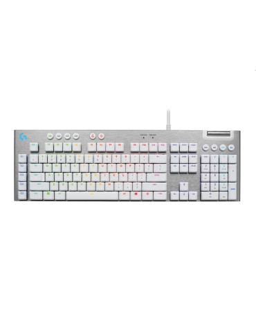 Механична геймърска клавиатура Logitech G815 LIGHTSPEED RGB Mechanical Tactile SWITCH, WHITE,  US INT`L,  USB, NTNL-973 - 920-011359