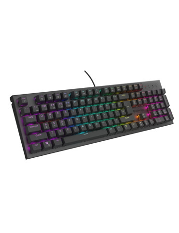 Механична геймърска клавиатура Genesis Thor 303 RGB Backlight Brown Switch, US Layout, Black - NKG-2177