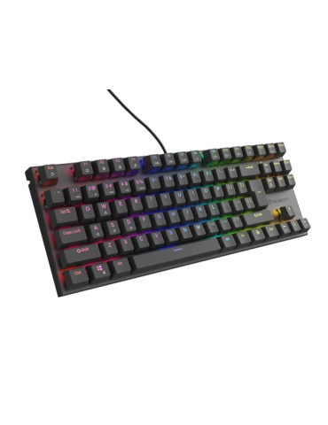 Механична геймърска клавиатура Genesis Thor 303 TKL RGB Backlight Brown Switch, US Layout, Black - NKG-2175