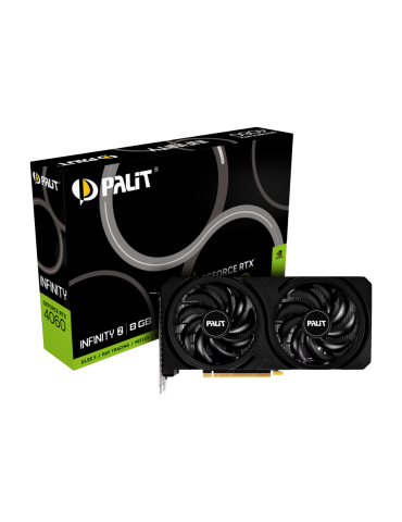 Видео карта Palit Nvidia GeForce RTX 4060 Infinity 2 8GB GDDR6, 128 bits - NE64060019P1-1070L