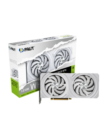 Видео карта Palit Nvidia GeForce RTX 4070 12GB GDDR6X WHITE,  192 bit - NED4070019K9-1047L