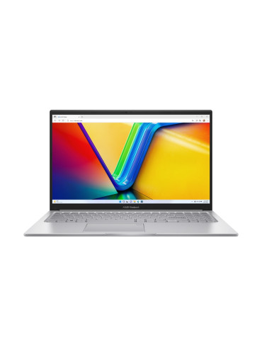 Лаптоп  Asus Vivobook X1504VA-NJ733, I3-1315U,15.6" FHD,(1920x1080),8GB, SSD 512GB, No OS,Silver - 90NB10J2-M015U0