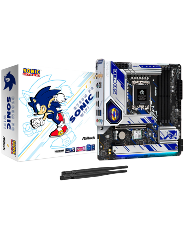 Дънна платка AsRock B760M Phantom Gaming  SONIC WIFI, LGA1700, DDR5