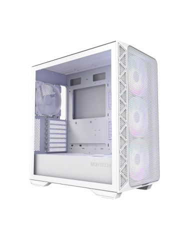 Кутия за компютър Montech AIR 903 MAX, Mid-tower, TG, 4x140mm Fans, ARGB, White - MONTECH-AIR-903-MAX-WH