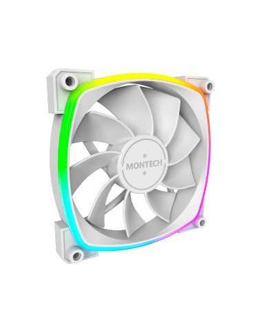 Вентилатор Montech RX120 PWM, REVERSE Fan, 120mm, ARGB, White - MONTECH-RX120-PWM-WH