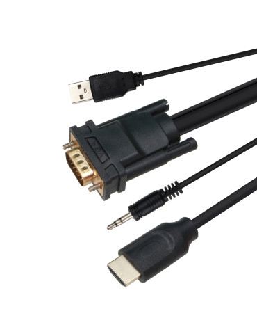 Кабел VCom VGA M / HDMI M - CG493A-1.8m