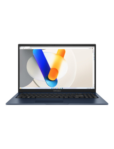 Лаптоп Asus Vivobook X1504VA-NJ668, Intel I3-1315U, 15.6" FHD, RAM 8GB, 512GB SSD, No OS, Blue - 90NB10J1-M00TZ0