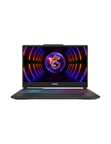 Лаптоп MSI Cyborg 15 A13VE, Intel i7-13620H, 15.6" FHD, 144Hz, IPS, RAM 16GB DDR5, 512GB SSD, nVidia RTX 4050 6GB GDDR6, Blue Backlit Gaming KBD, NO OS, Black - 9S7-15K111-826