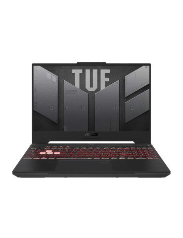 Лаптоп Asus TUF A15 FA507UV-LP014, AMD Ryzen 9 8940HS, 15.6" FHD AG 144Hz, RAM 16GB DDR5, 512GB SSD. RTX 4060 8GB GDDR6, Backlit Chiclet Keyboard 1-Zone RGB, No OS, Mecha Gray - 90NR0I25-M000M0