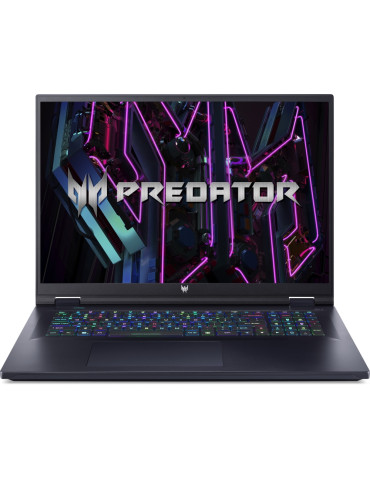 Лаптоп Acer Predator Neo PHN18-71-7972, Intel Core i7-14650HX, 18" WQXGA (2560x1600) IPS 165Hz, RAM 16GB DDR5, 1TB SSD, RTX 4060 8GB GDDR6, RGB-backlit Kb, Black, No OS - NH.QS0EX.001