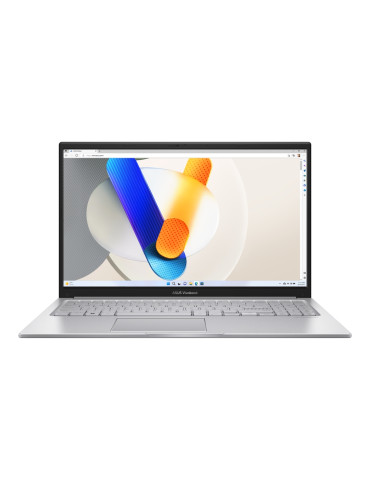 Лаптоп Asus Vivobook X1504ZA-NJ1068, Intel i3-1215U, 15.6" FHD, RAM 16GB, 512GB SSD, No OS, Silver - 90NB1022-M01K70