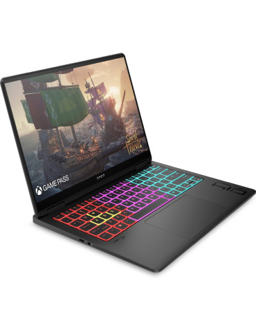 Лаптоп HP Omen 14-fb0034nn Shadow Black, Intel Ultra 7-155H, 14" OLED BV 400nits 120Hz, RAM 16GB LPDDR5X, 2TB SSD, NVIDIA GeForce RTX 4060 8GB, Backlit Kbd, Free DOS - 9Z8L2EA