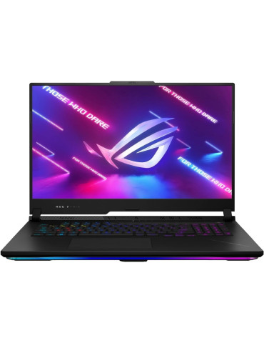 Лаптоп Asus ROG Strix SCAR 17 G733PYV-LL046W, AMD Ryzen 9 7945HX3D, 17.3" WQHD 16:9, 240Hz,RAM 32GB DDR5,, 1TB   1TB 4.0 (RAID 0), RTX4090 16GB DDR6, RGB Per-Key Kbd, Win 11, Off Black - 90NR0DB4-M004P0