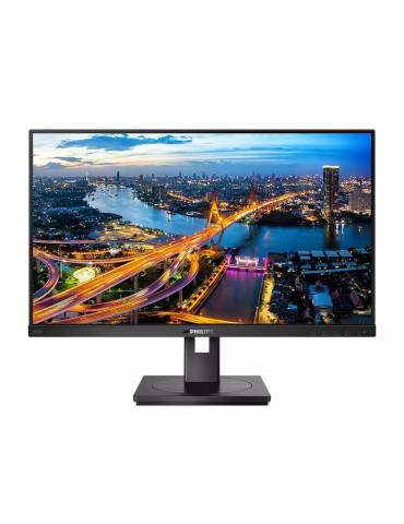 Монитор Philips 245B1, 23.8" IPS WLED, 2560x1440 75Hz, 4ms GtG, 250cd m/2, 1000:1, DCR 50M:1, Adaptive Sync, Low Blue Mode, 2Wx2, Swivel, DVI, HDMI, DP, USB hub - 245B1/00