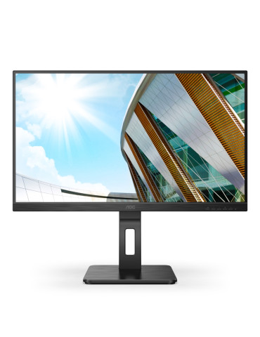 Монитор AOC Q27P2Q, 27" IPS WLED, 2560x1440 75Hz, 4ms GtG, 300cd m2, 1000:1, DCR 50M:1, Low Blue Light, 2Wx2, Swivel, D-SUB, HDMI, DP, USB