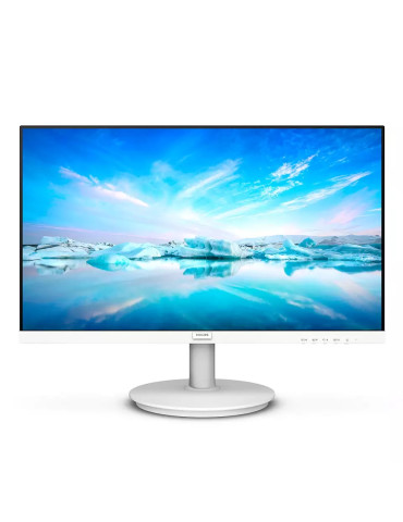 Монитор Philips 241V8AW, 23.8" IPS WLED, 75Hz, 4ms GtG, 250cd m/2, 1000:1, Mega Infinity DCR, Adaptive Sync, Low Blue Mode, 2Wx2, D-SUB, HDMI, White - 241V8AW/00