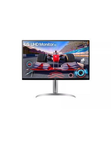 Монитор LG 32UQ750P-W, 31.5" UtraFine AG, VA, DCI-P3 90% , 4ms, 400 cd/m2,  3840x2160, 144Hz, HDR 10, Type-C, HDMI, DP, FreeSync Premium, VRR, Dynamic Action Sync, Speaker, Headphone out, Clockwise 