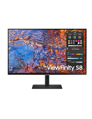 Монитор Samsung 32B800 32" IPS LED, 60Hz, 5 ms GTG, 3840x2160, 300 cd/m2, PBP, PIP, USB-C 90W, USB, DP, HDMI, Black - LS32B800PXPXEN