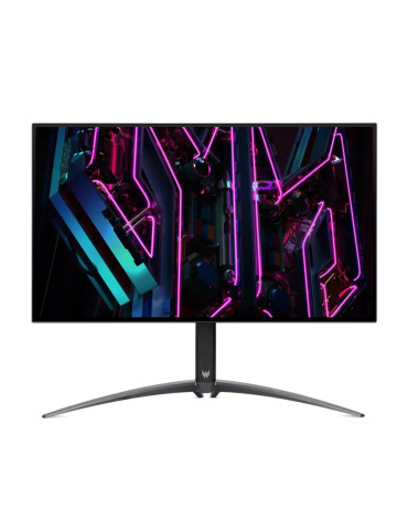 Монитор Acer Predator X27Ubmiipruzx, 27" IPS ZeroFrame OLED QHD, FreeSync Premium, 0.01ms, 240Hz, 1 500M:1, 1000nits, 2560x1440, Speakers, Audio Out, HDMI, DP, Type-C, USB,  VESA, Black - UM.HXXEE.001