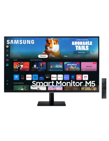 Монитор Samsung 27DM500 27" VA LED, SMART 2xUSB 2.0, HDMI, Wi-Fi 5, Bluetooth, Speakers, Black - LS27DM500EUXDU