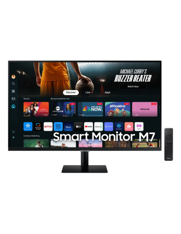 Монитор Samsung 32DM702 32" VA LED, SMART 3840x2160, USB, HDMI, USB-C, Wi-Fi 5, Bluetooth, Speakers, Black - LS32DM702UUXDU