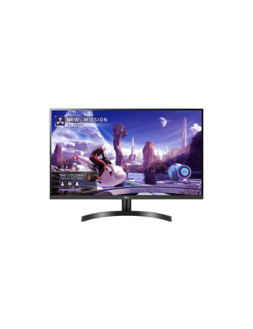 Монитор LG 32QN600P-B, 32" IPS AG, sRGB 99%, 5ms, 350 cd/m2, 1000:1, QHD (2560x1440, 75Hz, HDR 10, HDMI, DP, AMD FreeSync, Dynamic Action Sync, Color Calibrated, Clockwise