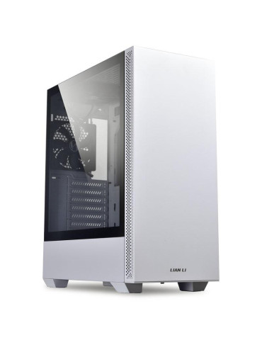 Кутия за компютър Lian-Li LANCOOL 205 Mid-Tower, Tempered Glass, Бял - LL-CASE-GELI-836