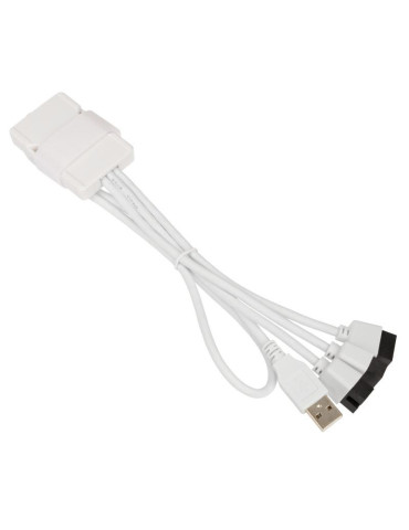 USB Хъб Lian Li PW-U2TPAB USB 2.0 1-към-3 Hub - Бяло - G89.PW-U2TPAW.00