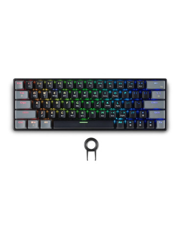 Безжична геймърска клавиатура Spartan Gear Pegasus 2 RGB Black/Grey - EDM-085610