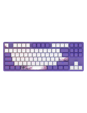 Геймърскa механична клавиатура Dark Project 87 Violet Horizons RGB TKL, G3MS Sapphire Switches, ABS - DPO87_GSH_DPUP_ANSI_EN