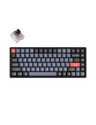 Геймърска механична клавиатура Keychron K2 Pro Hot-Swappable Keychron K Pro Mechanical Brown switch, RGB Backlight Aluminium Frame - K2P-J3