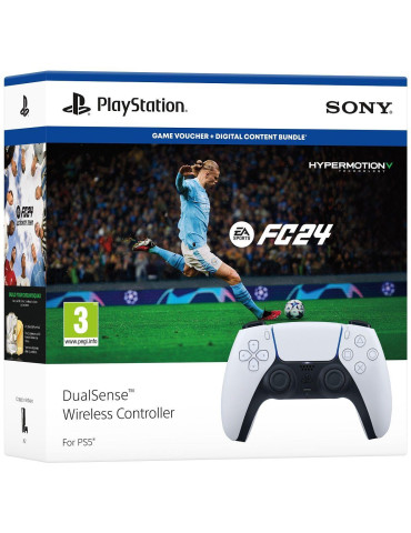 Безжичен геймпад  Sony PS5 DualSense Wireless Controller   EA Sports FC 24 Bundle - SONY-PS5-DS-FC24-V