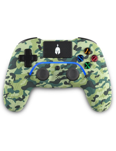 Безжичен геймпад  Spartan Gear Aspis 4, за PC и PS4, Green Camo - EDM-085397