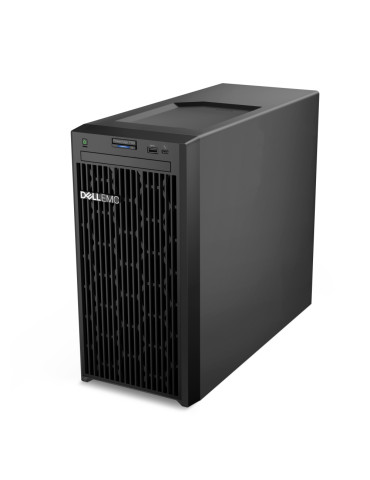 Сървър Dell PowerEdge T150, Chassis 4 x 3.5", Intel Xeon E-2314, 16GB UDIMM 3200 ECC, 1x2TB cabled HDD, No Controller, Broadcom 5720 Dual Port LOM, iDRAC9 Basic 15G - PET1503CHHT