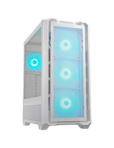 Кутия за компютър Cougar Case MX600 RGB White, Full Tower, Mini ITX/Micro ATX / ATX / CEB / E-ATX, Type-C, 120mm ARGB fan, Tempered glass - CG3857C900002