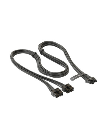 Модулен кабел Seasonic Modding Cable 600W Black - PCIe 5.0 12VHPWR - SS-2X8P-12VHPWR-600-BK