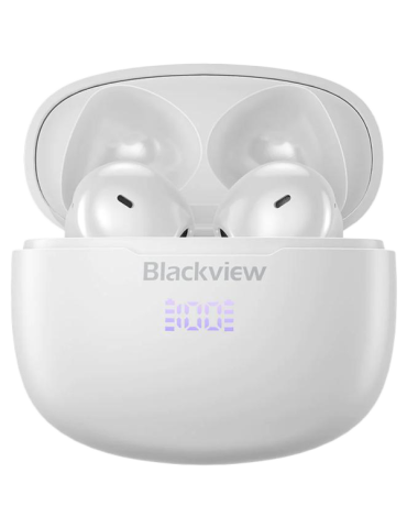 Bluetooth слушалки Blackview AirBuds 7, Battery 35mAh,Charging box battery 470mAh, Bluetooth 5.3, White - BVAIRBUDS7-WH